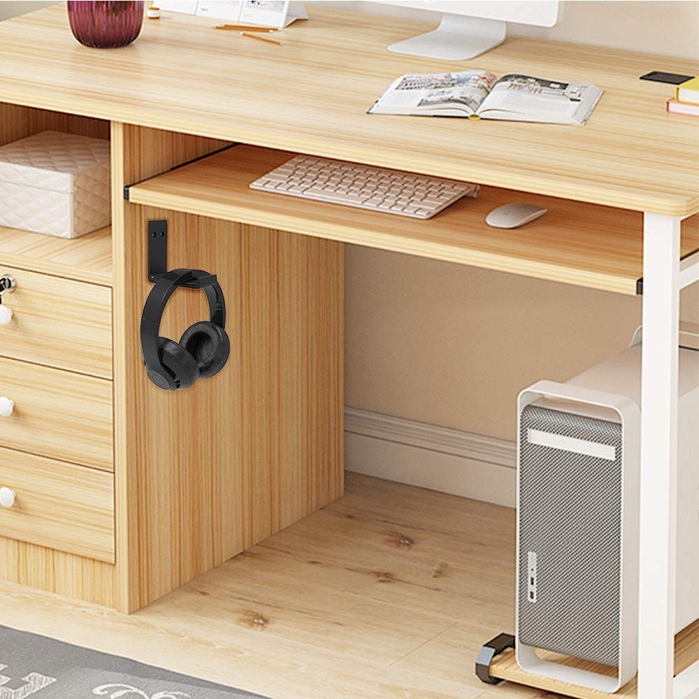 Aluminum Alloy Foldable Headset Hanger Hook Mount for Desk