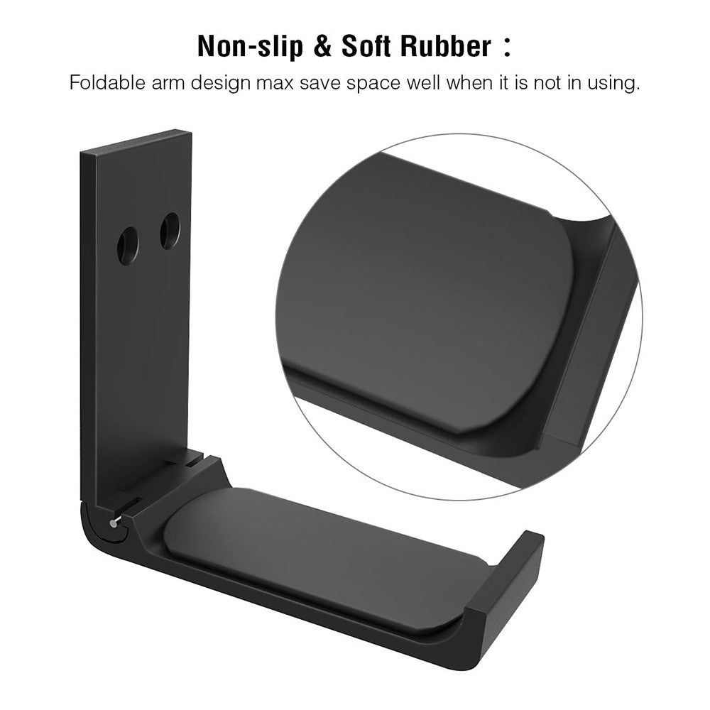 Aluminum Alloy Foldable Headset Hanger Hook Mount for Desk