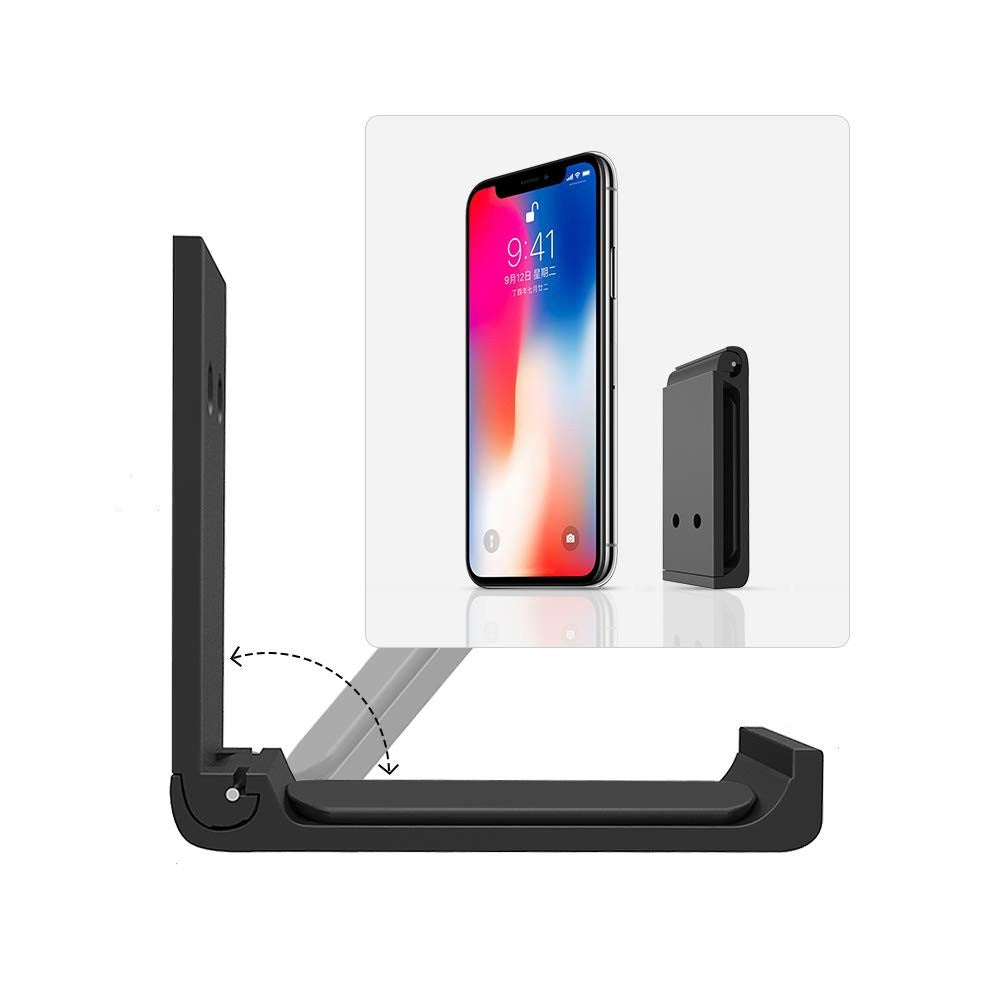 Aluminum Alloy Foldable Headset Hanger Hook Mount for Desk