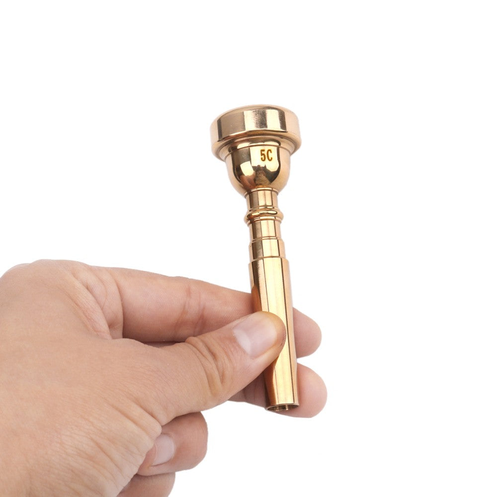 5C Gold Plated Trumpet Mouthpiece Musical Instrument Accessory