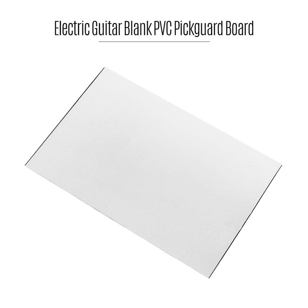 Black 3-Ply PVC Electric Guitar Pickguard Blank Scratch Plate - DIY Custom Guitar Parts