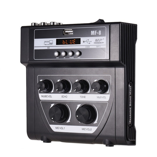 Compact Stereo Audio Mixer with Echo for Karaoke