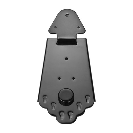 Black Metal Tailpiece Bridge with Screws for 6-String Jazz Electric Guitar