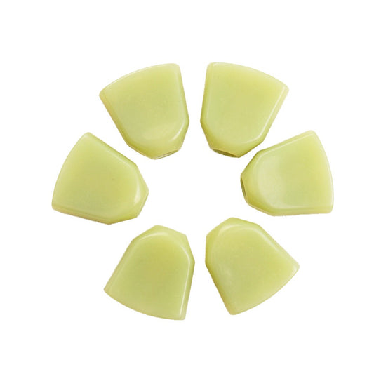 6PCS Green Guitar Tuning Peg Caps with Screws & Washers for Acoustic/Electric String Instruments