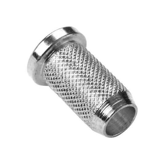 Set of 6 Silver String Ferrules for Electric Guitars - Small Metal Hardware