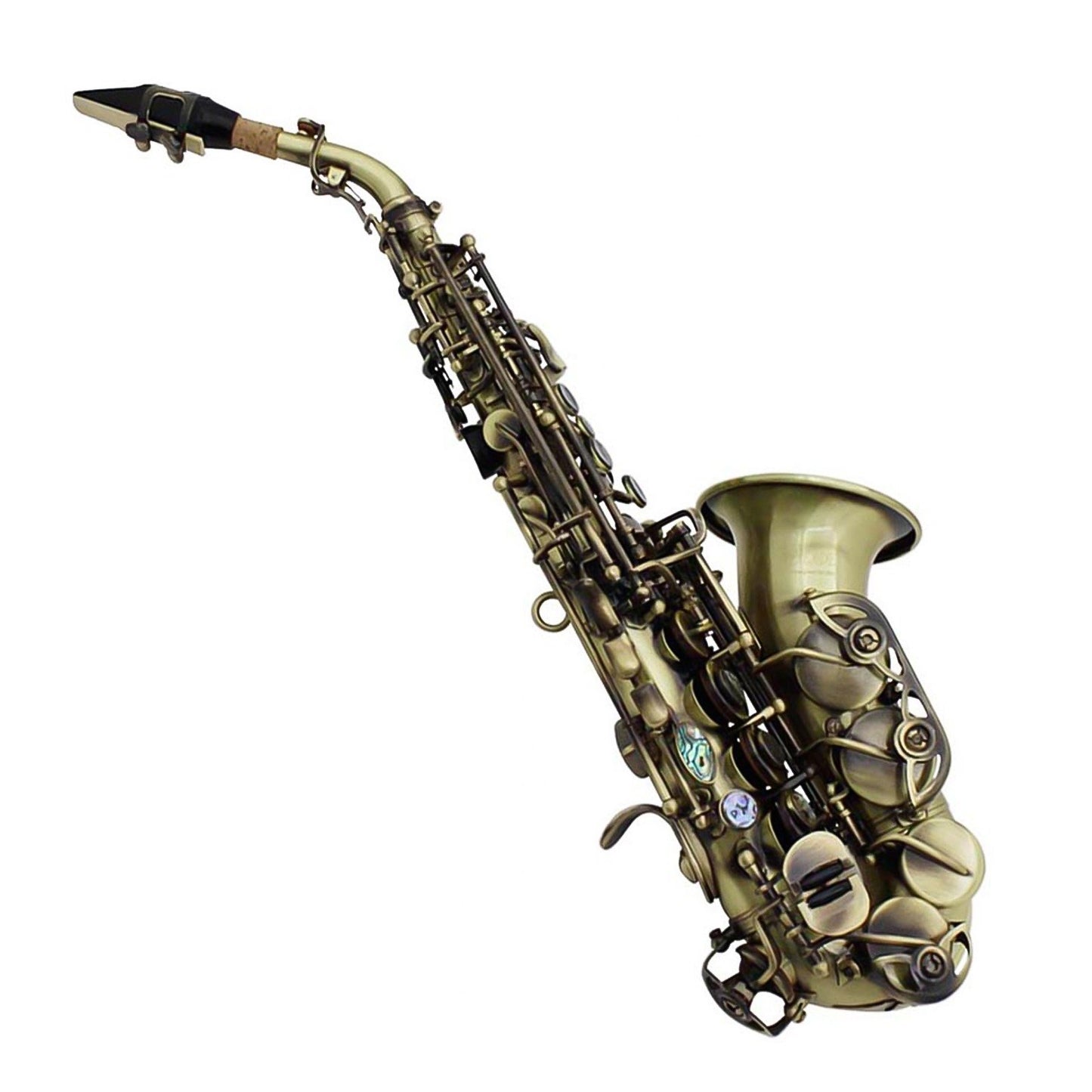 Premium Brass Vintage Bb Soprano Saxophone