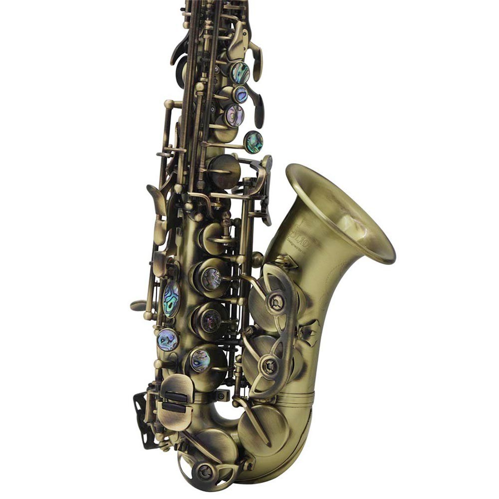 Premium Brass Vintage Bb Soprano Saxophone