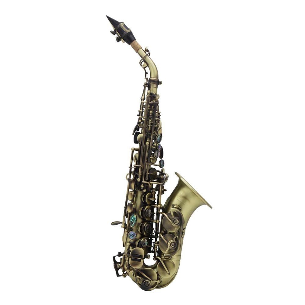 Premium Brass Vintage Bb Soprano Saxophone