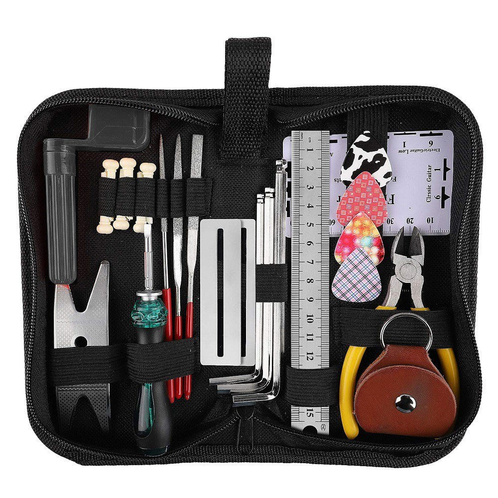 Guitar & Ukulele Maintenance and Repair Tool Kit with Cleaning Accessories