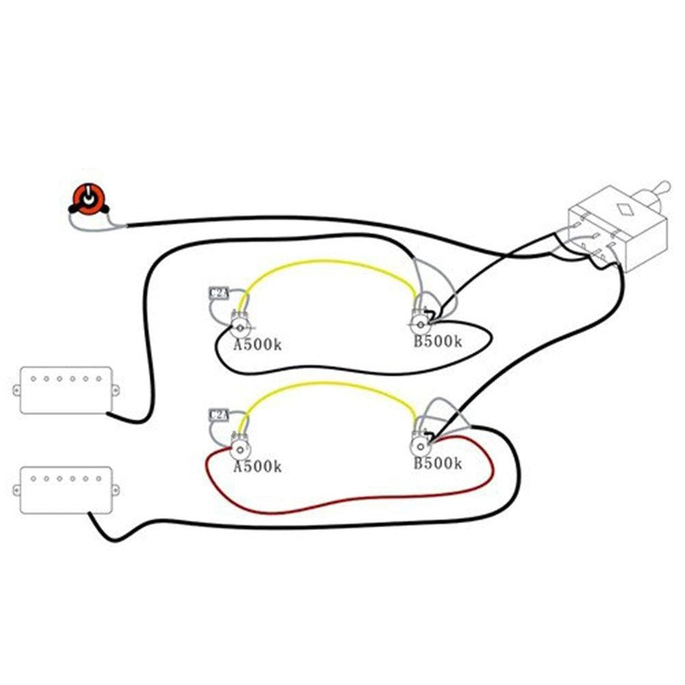 LP Electric Guitar Prewired Wiring Harness Kit