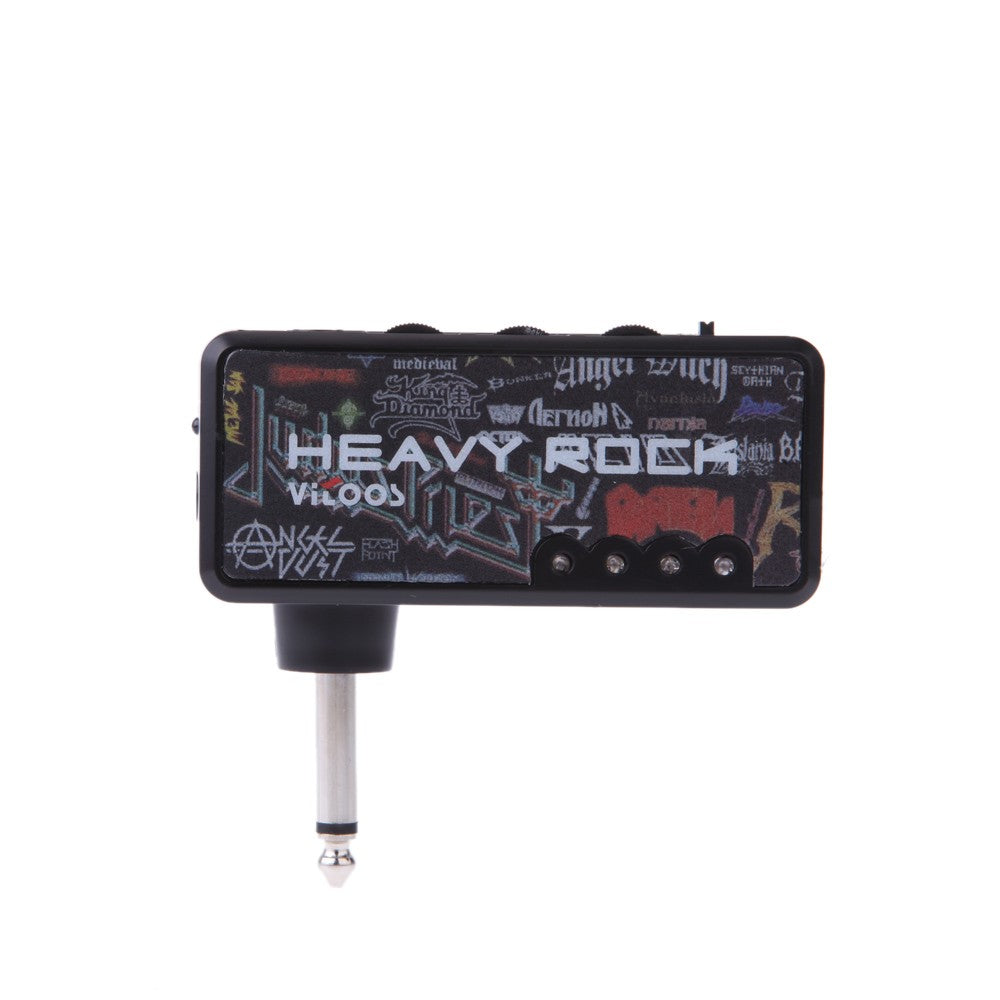 Vitoos Heavy Rock Mini Headphone Amp for Electric Guitar - Compact & Portable Amplifier