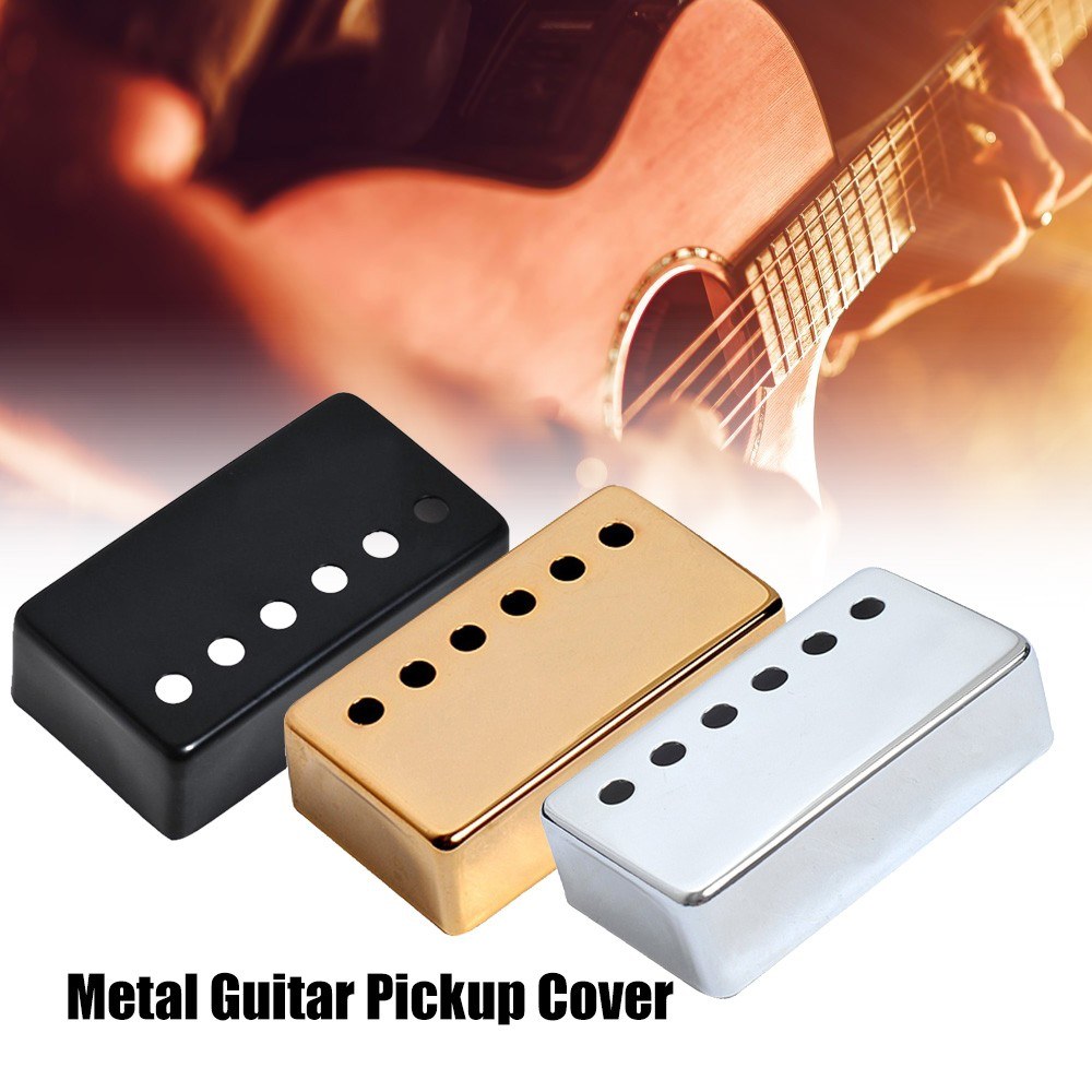Humbucker Guitar Pickup Covers Set - Metal, 50mm & 52mm Spacing, LP Electric Guitar Neck