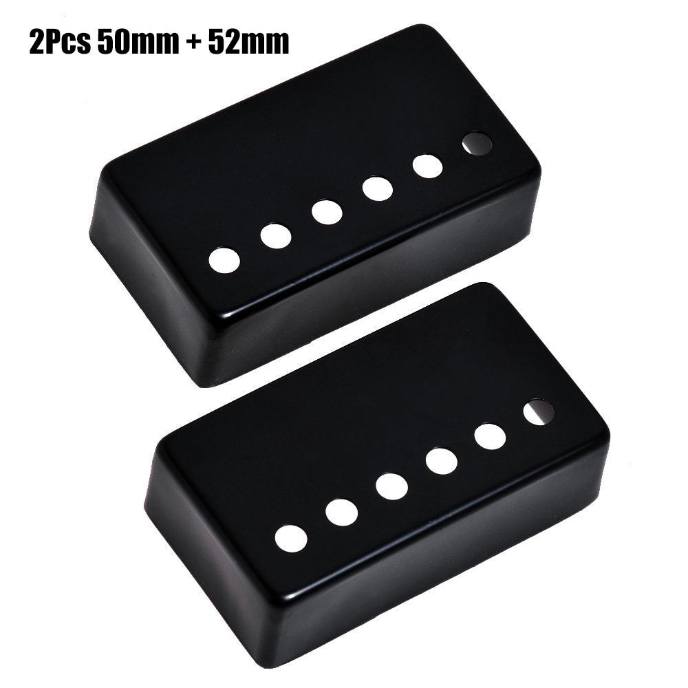 Humbucker Guitar Pickup Covers Set - Metal, 50mm & 52mm Spacing, LP Electric Guitar Neck