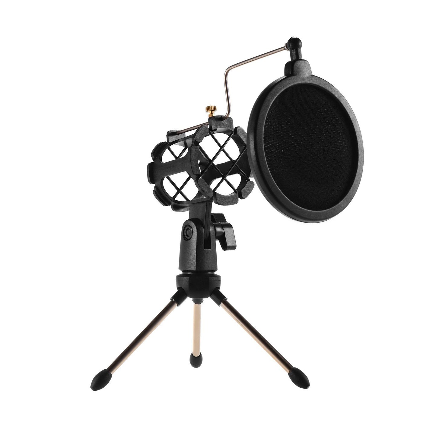 Desktop Microphone Stand Kit with Shock Mount & Pop Filter