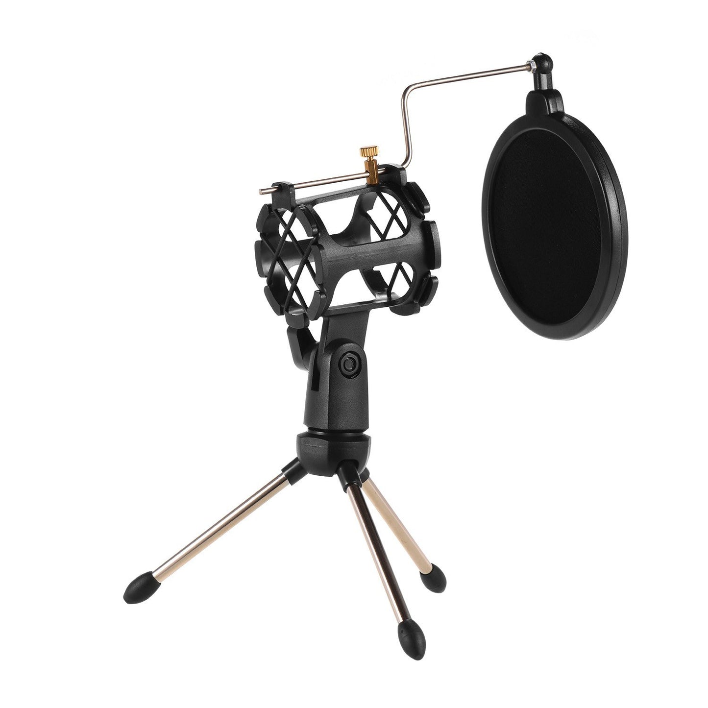 Desktop Microphone Stand Kit with Shock Mount & Pop Filter