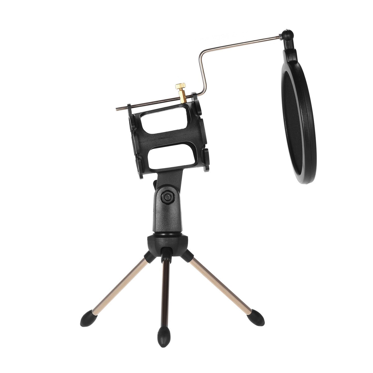 Desktop Microphone Stand Kit with Shock Mount & Pop Filter