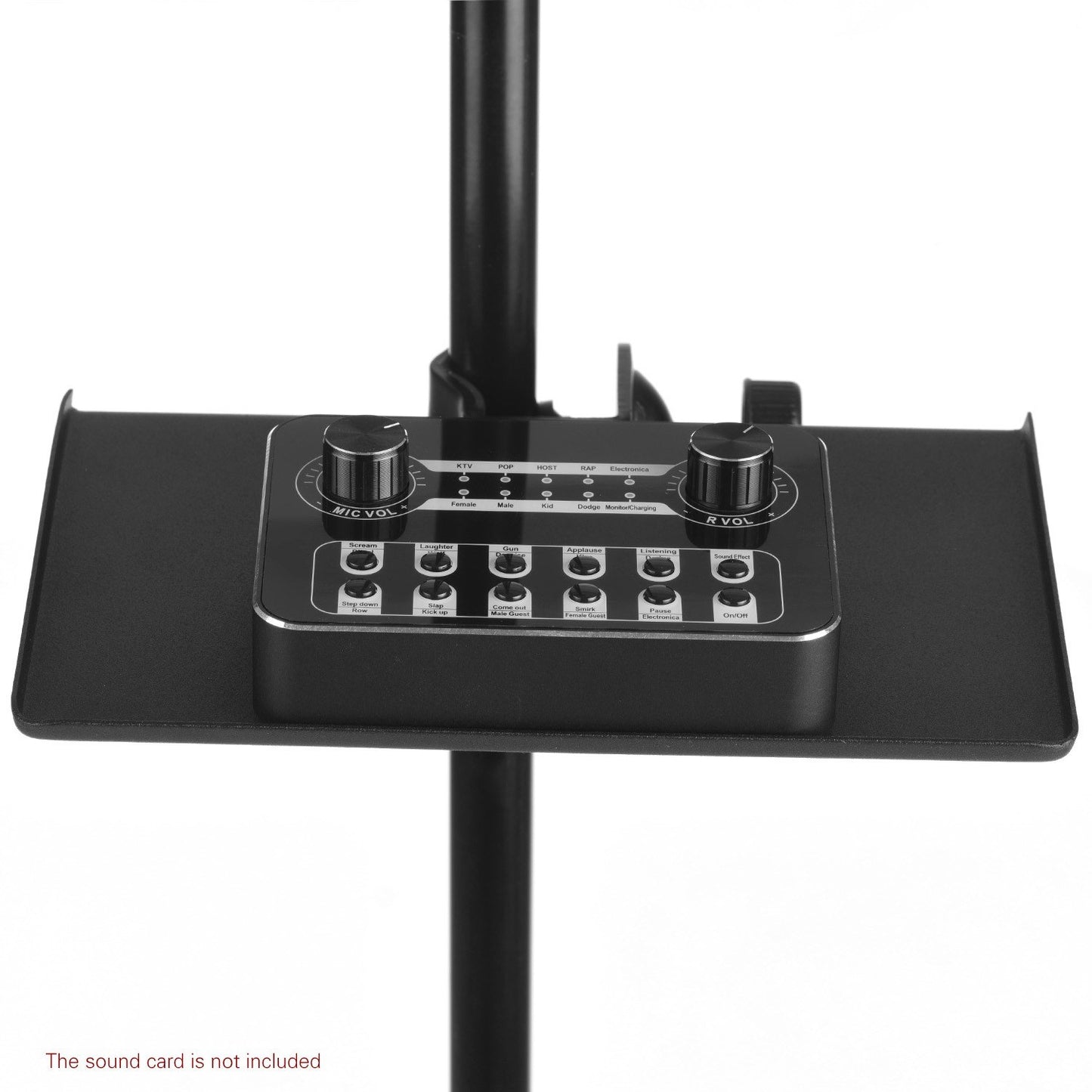 Adjustable Clamp-On Tray for Microphone Stand