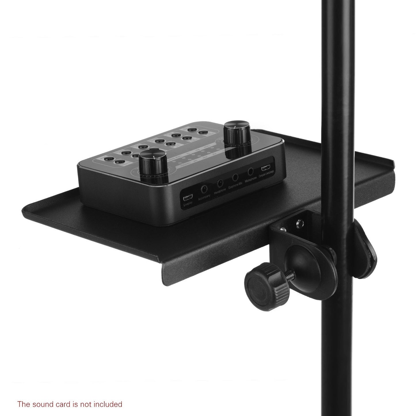 Adjustable Clamp-On Tray for Microphone Stand
