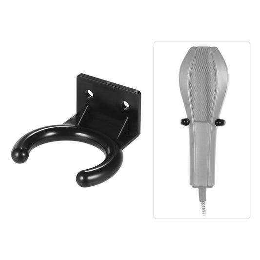 Black Plastic Wall Mount Hook Clamp for Wireless Microphone