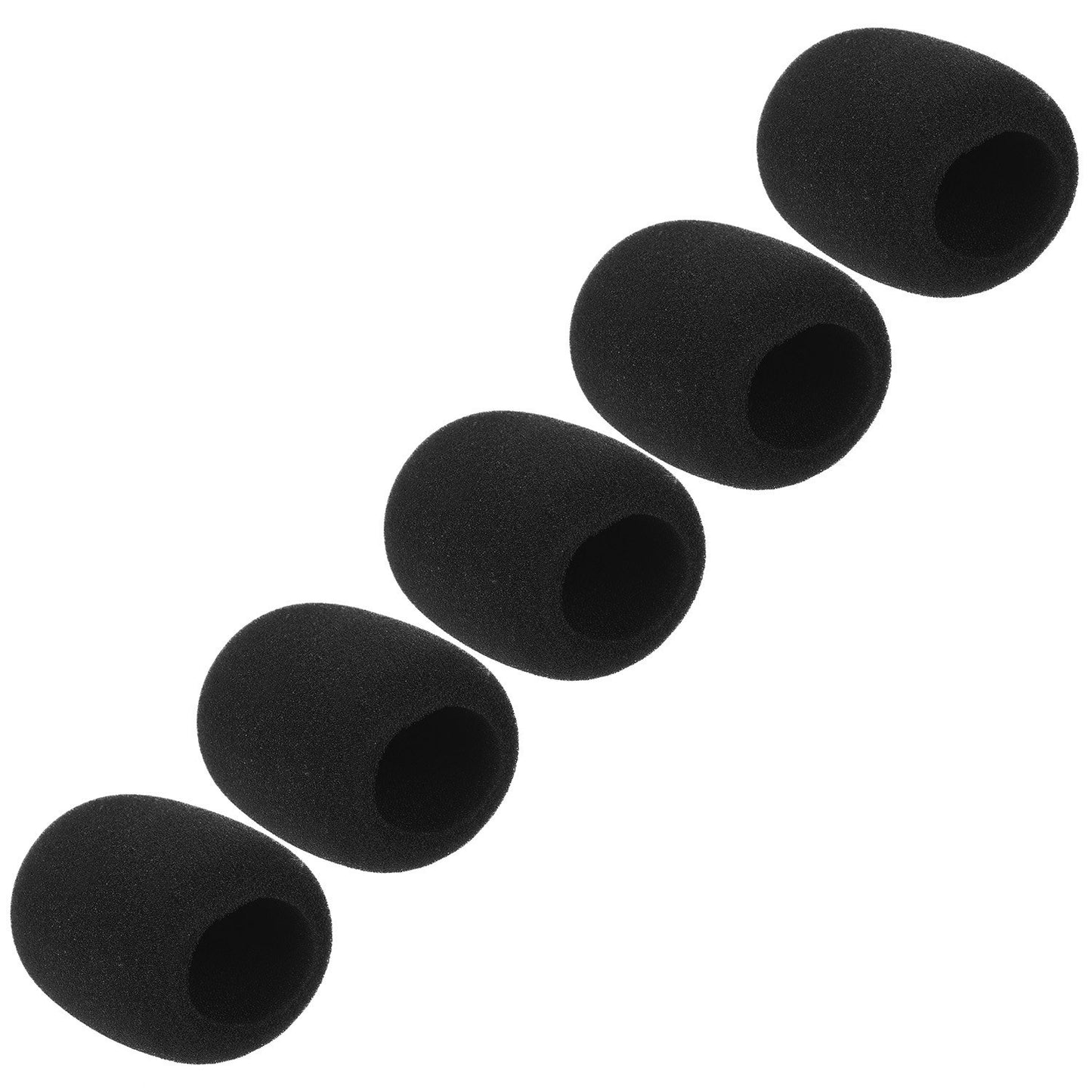 5-Pack Handheld Microphone Foam Windscreens Covers