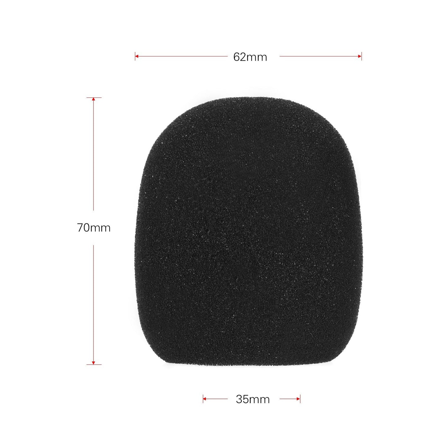 5-Pack Handheld Microphone Foam Windscreens Covers