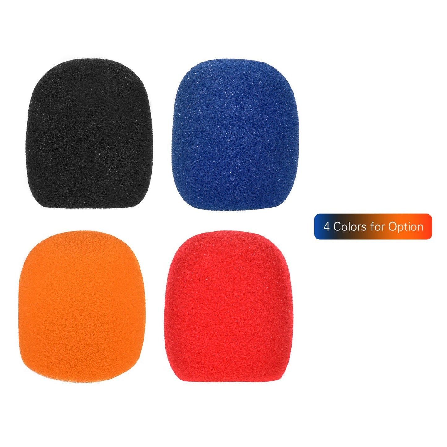 5-Pack Handheld Microphone Foam Windscreens Covers