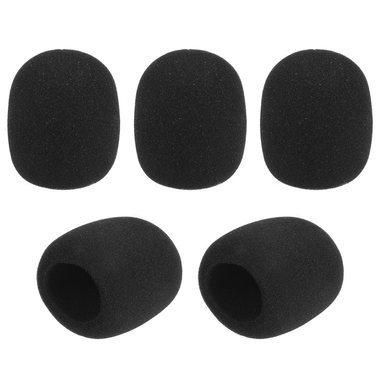 5-Pack Handheld Microphone Foam Windscreens Covers