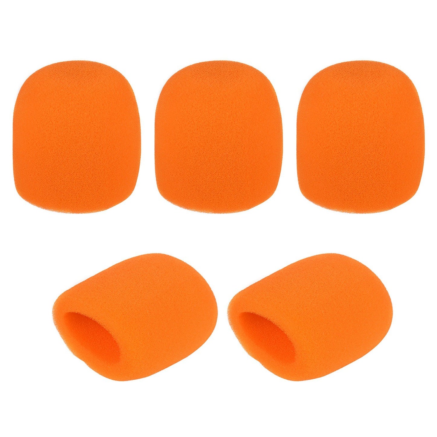 5-Pack Handheld Microphone Foam Windscreens Covers