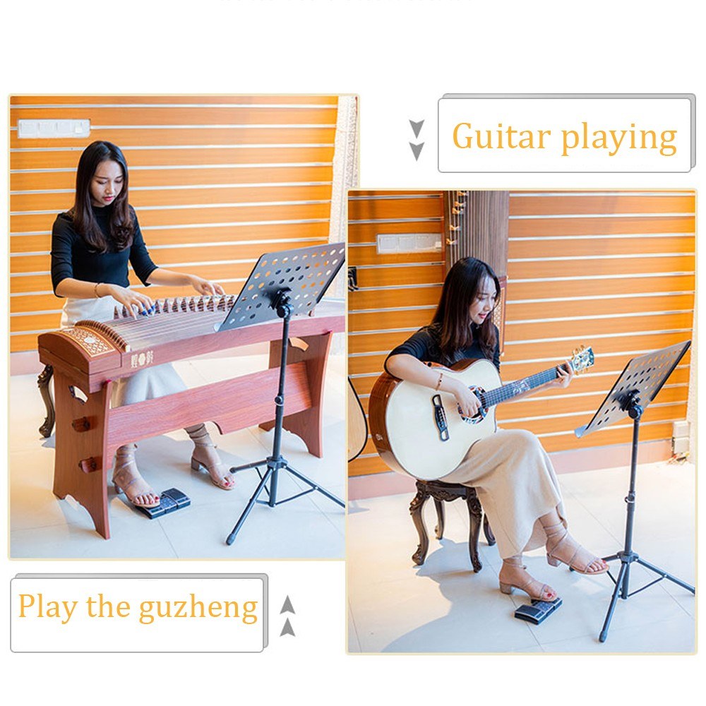 Wireless Bluetooth Page Turner Pedal for Guitar, Violin, Piano