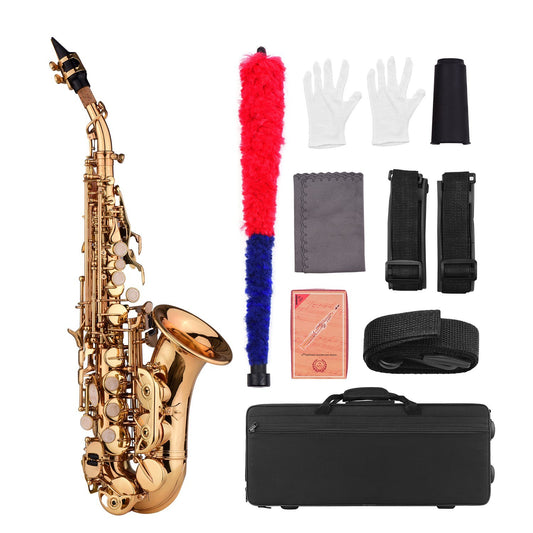 Compact Bb Soprano Saxophone with Case, Accessories & Strap