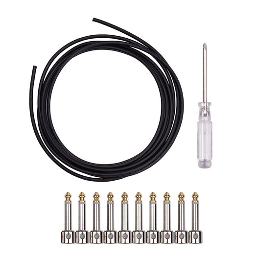POK-02 DIY Solderless Patch Cable Kit for Guitar Pedal Boards