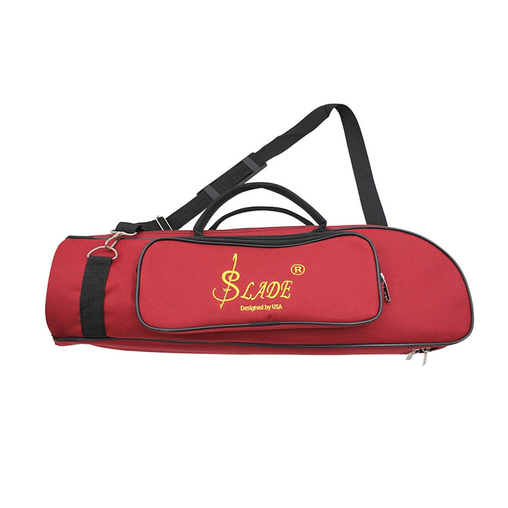 Water-Resistant Trumpet Gig Bag, 600D Oxford Cloth, Adjustable Shoulder Strap, 5mm Padded, with Pocket
