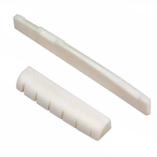 White Bone Guitar Saddle Nut for 41-Inch Folk Guitar