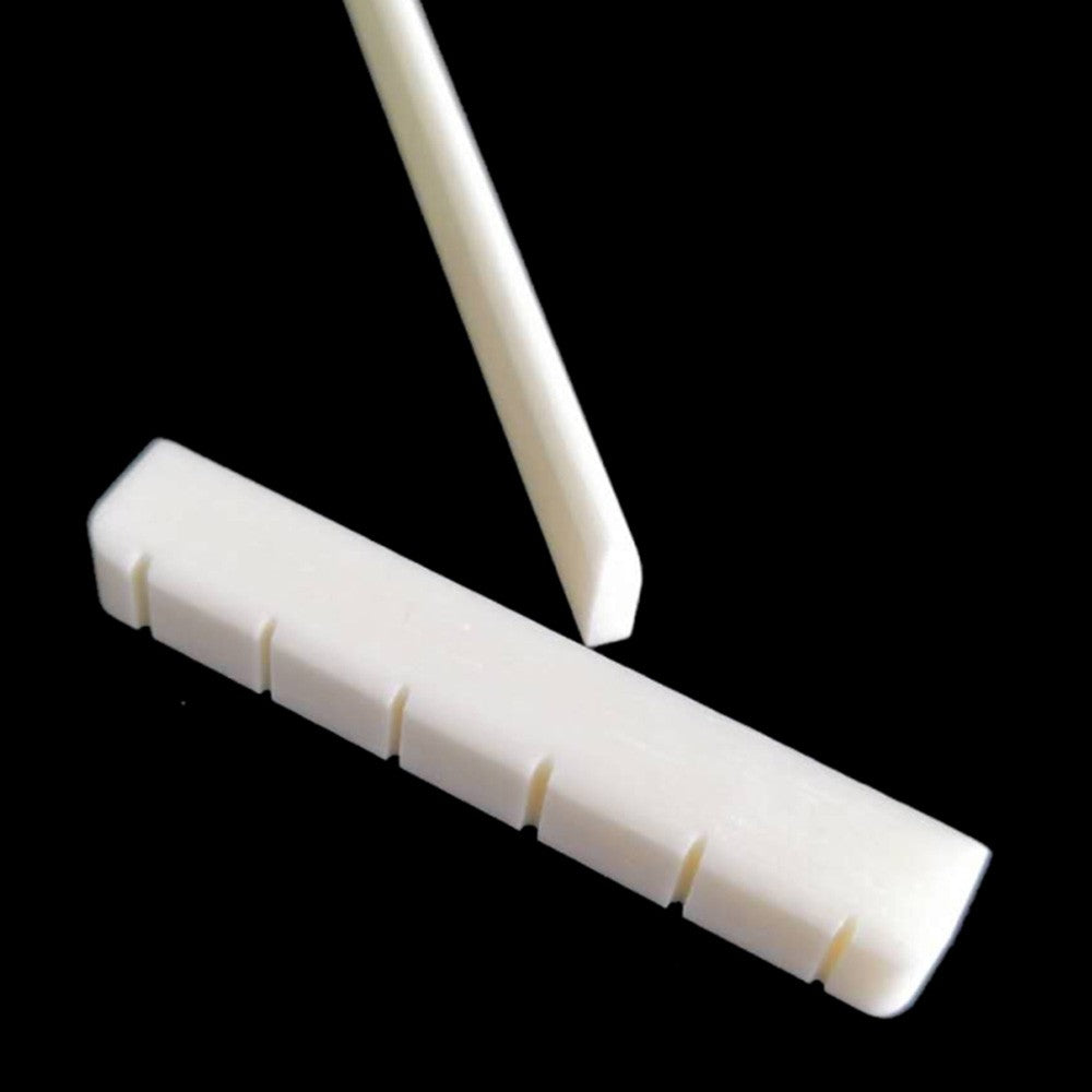 White Bone Guitar Saddle Nut for 39-Inch Classical Guitar