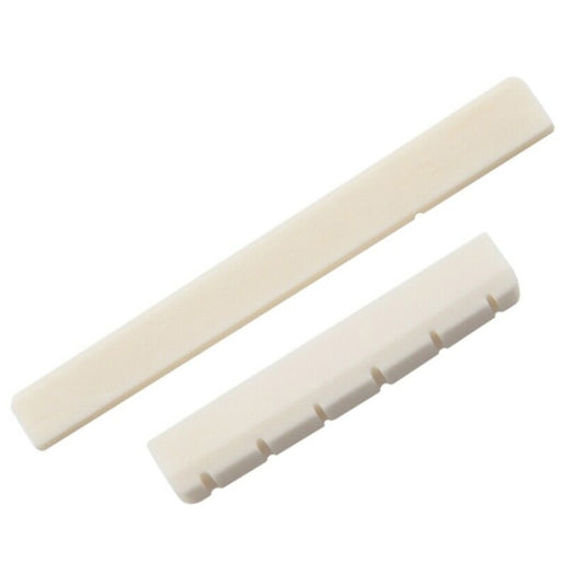 White Bone Guitar Saddle Nut for 39-Inch Classical Guitar