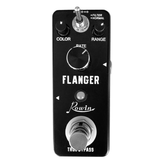 Rowin LN-312 Classic Analog Flanger Guitar Pedal - True Bypass, Aluminum Alloy Shell