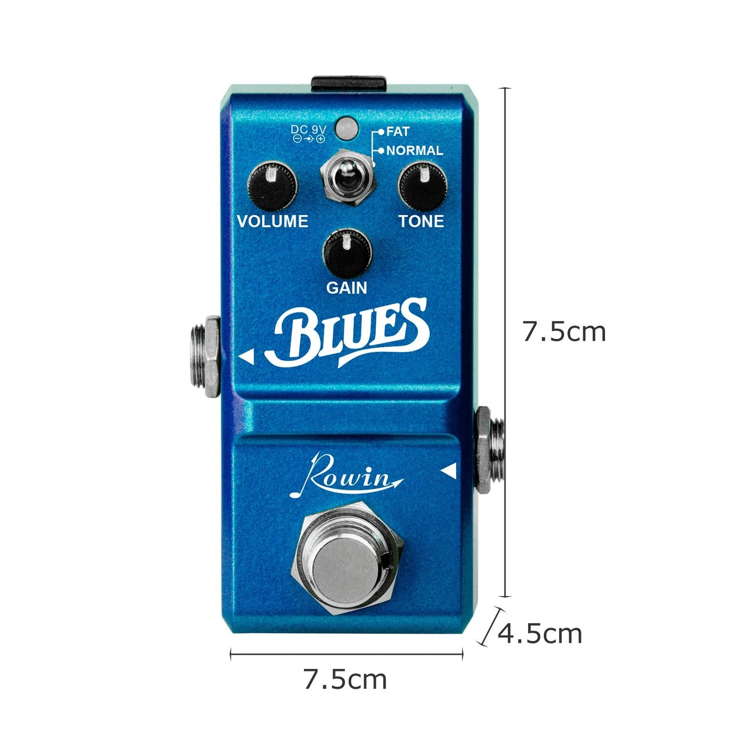 Rowin LN-321 Blues Overdrive Guitar Pedal with Wide Frequency Response