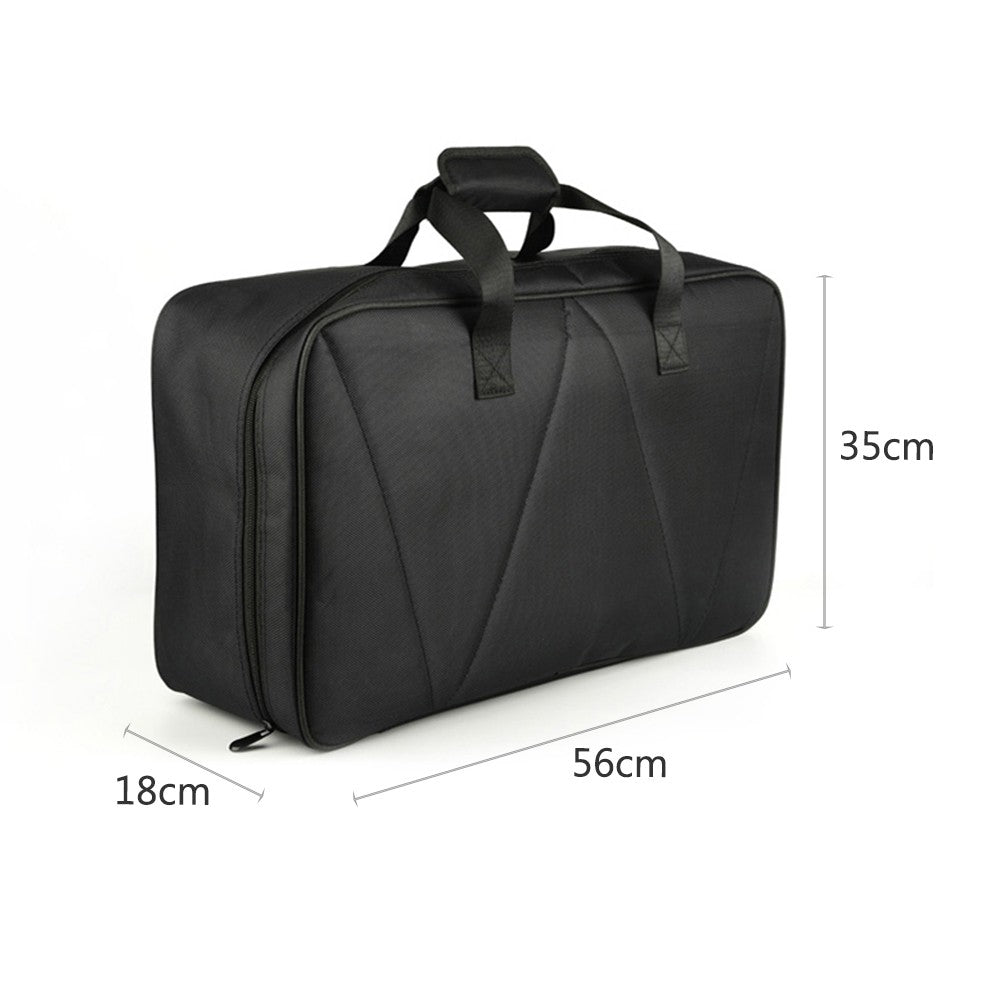 Aluminum Alloy Guitar Pedalboard 19.7x11 Inch with Carry Bag - Large Size
