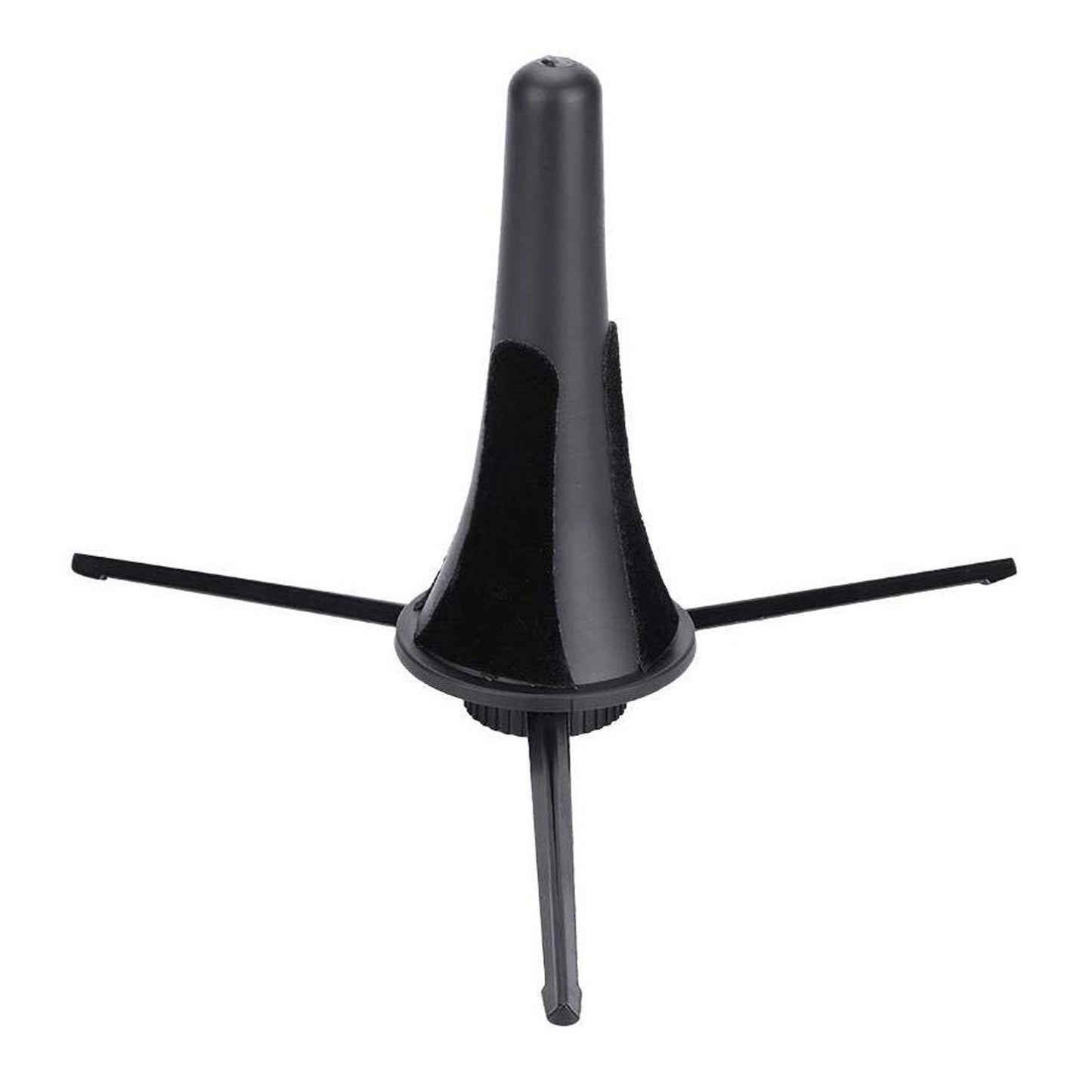 Black Foldable Tripod Stand for Clarinet, Oboe & Saxophone Wind Instruments