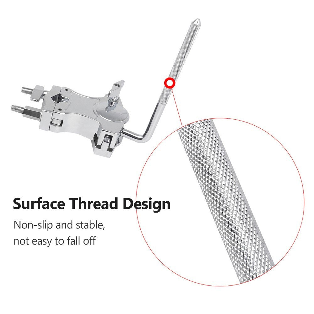 Adjustable Tom Drum Bracket Extension Clip - Musical Instrument Accessory