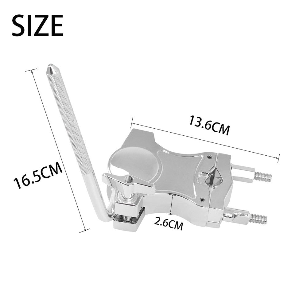 Adjustable Tom Drum Bracket Extension Clip - Musical Instrument Accessory