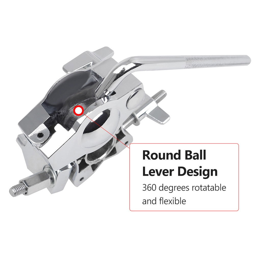 Adjustable Tom Drum Bracket Extension Clip - Musical Instrument Accessory