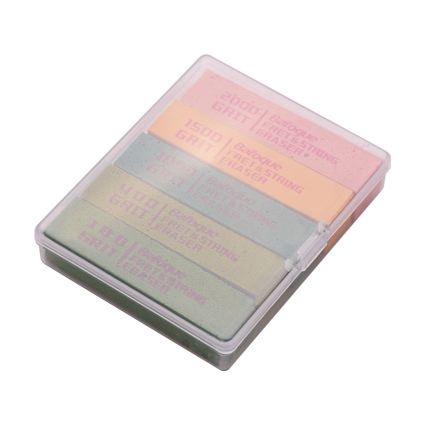 Guitar Fret Polishing Erasers - Abrasive Rubber Blocks in 180, 400, 1000, 1500, and 2000 Grit