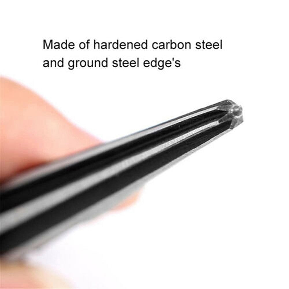 T-Handle 6-Flute Tapered Bridge Pin Hole Reamer for Acoustic Guitars Woodworking