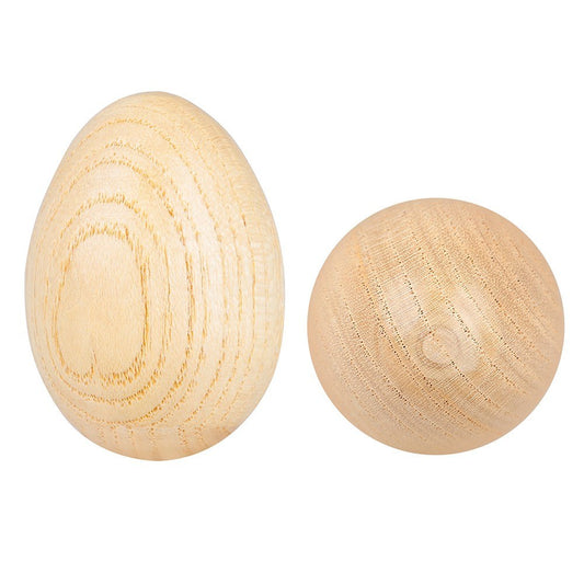 2pcs Wooden Egg Shaker Maracas - Percussion Musical Instrument
