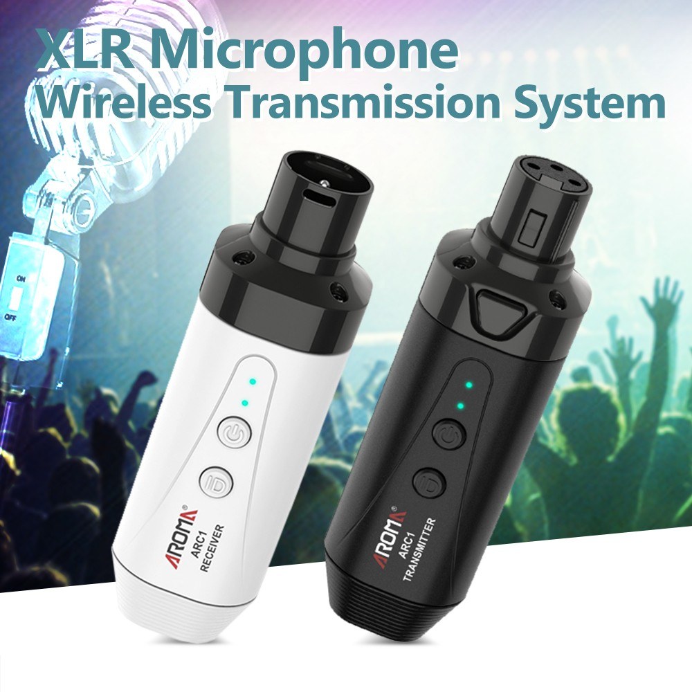 AROMA ARC1 Wireless Microphone Transmission System (Transmitter & Receiver)