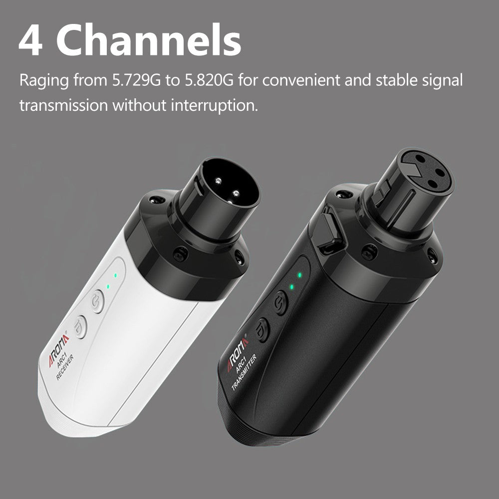 AROMA ARC1 Wireless Microphone Transmission System (Transmitter & Receiver)