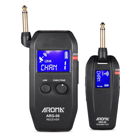 Aroma ARG-06 Wireless Guitar Transmitter & Receiver System