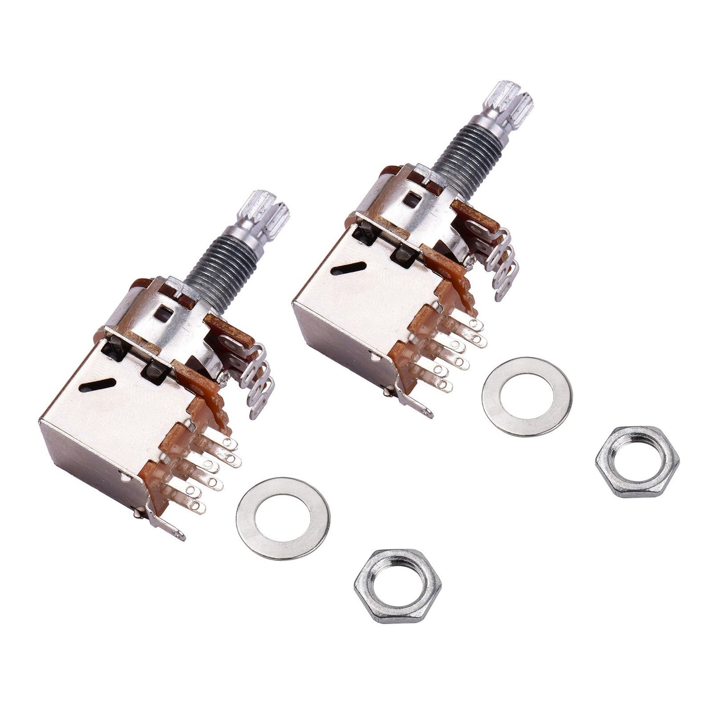2pcs Push-Pull Electric Guitar Bass Potentiometer Volume Tone Switch Pots