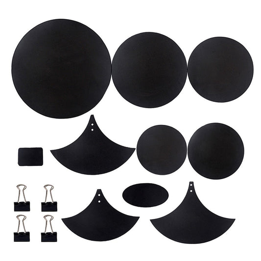 Drum Cymbal Mute Pads Mat & Sound Off Blocks Belt